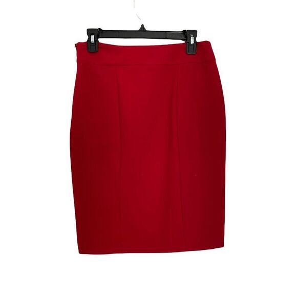 Red Ann Taylor Skirt (Size 6) - Picture 3 of 4